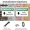 Signmission Gas Shutoff (Down Arrow) With Symbol, 18 in W x Rectangle, Plastic OS-2PACK-EM-P-1218-L-10387 - alternate 2